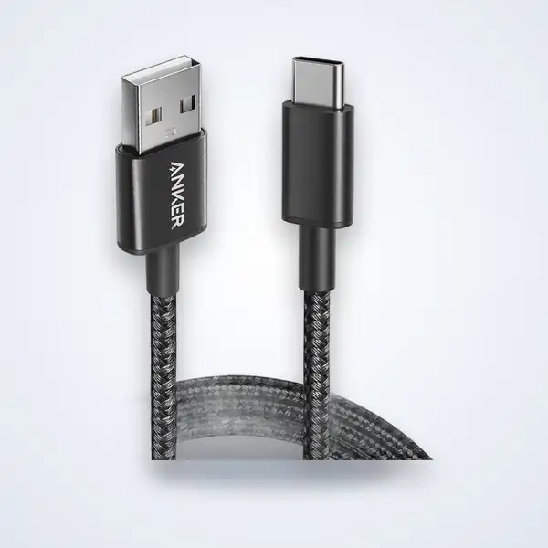 كابل Anker نايلون من USB-A إلى USB-C – أسود