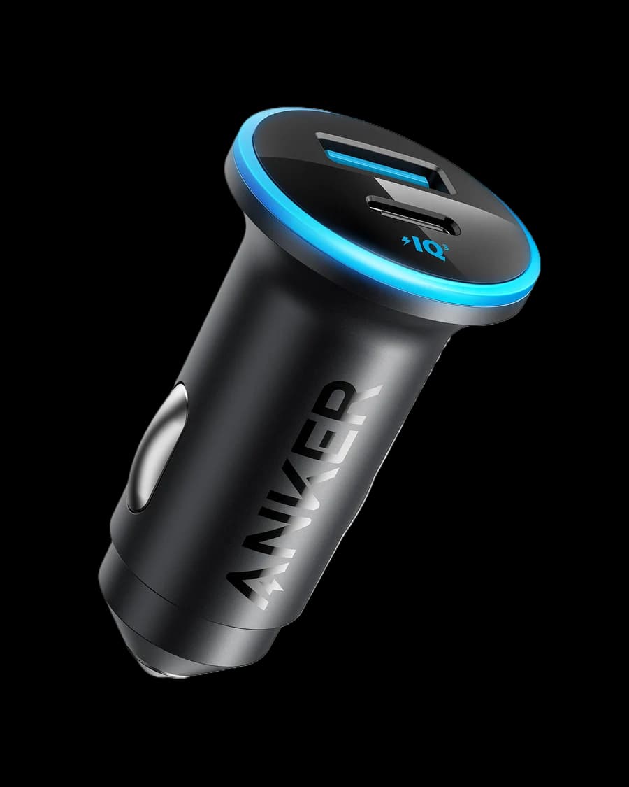 شاحن سيارة Anker 323 52.5W – منفذان